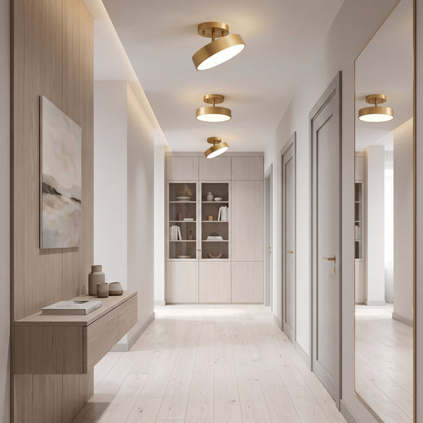 LED Plafond Nordkapp, sort, jern, Ø 20/30 cm