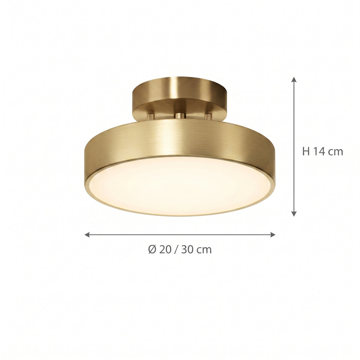LED Plafond Nordkapp, sort, jern, Ø 20/30 cm